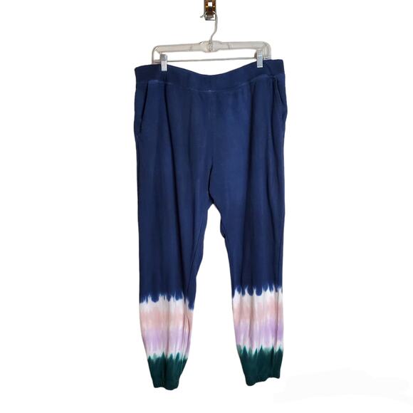 Wildfox Tie Dye Sweatpant Joggers Size XXL Blue - Picture 2 of 11